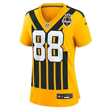 Women's Nike Pat Freiermuth Gold Pittsburgh Steelers Alternate 1933 Throwback Game Jersey