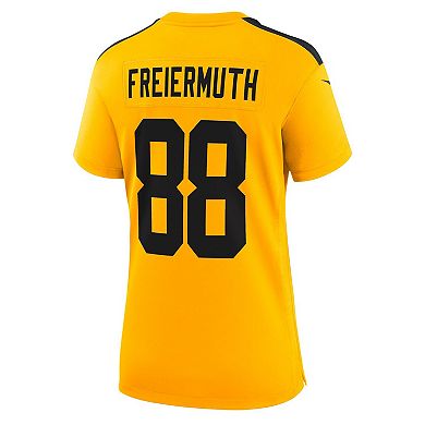 Women's Nike Pat Freiermuth Gold Pittsburgh Steelers Alternate 1933 Throwback Game Jersey