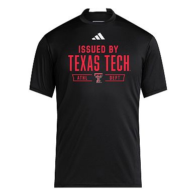 Men's adidas Black Texas Tech Red Raiders 2025 Training Performance Team T-Shirt