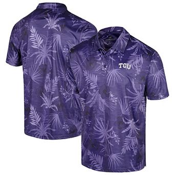 Men's Colosseum Purple TCU Horned Frogs Palms Team Polo