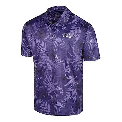 Men's Colosseum Purple TCU Horned Frogs Palms Team Polo