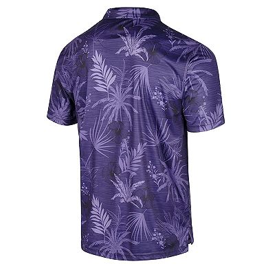 Men's Colosseum Purple TCU Horned Frogs Palms Team Polo