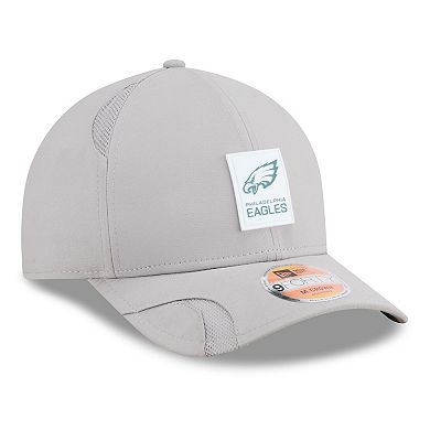 Men's New Era Gray Philadelphia Eagles 2025 Sideline M-Crown 9FORTY Adjustable Hat