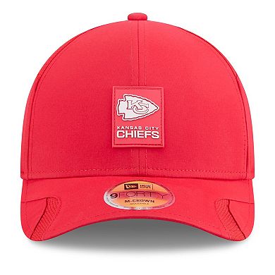 Youth New Era Red Kansas City Chiefs 2025 Sideline 9FORTY Adjustable Hat