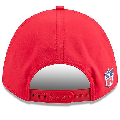 Youth New Era Red Kansas City Chiefs 2025 Sideline 9FORTY Adjustable Hat