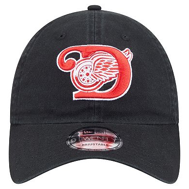 Men's New Era Black Detroit Red Wings Deceptor 9TWENTY Adjustable Hat