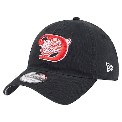 Men's New Era Black Detroit Red Wings Deceptor 9TWENTY Adjustable Hat