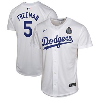 Youth Nike Freddie Freeman White Los Angeles Dodgers 2024 World Series Game Jersey