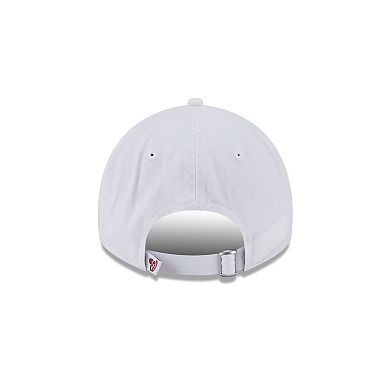 Women's New Era White Washington Nationals Team Fan 9TWENTY Adjustable Hat