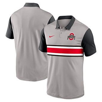 Men's Nike Gray/Black Ohio State Buckeyes Vapor Performance Polo