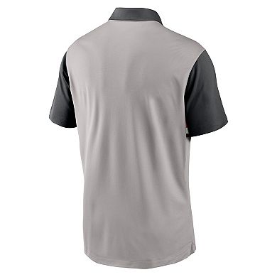 Men's Nike Gray/Black Ohio State Buckeyes Vapor Performance Polo