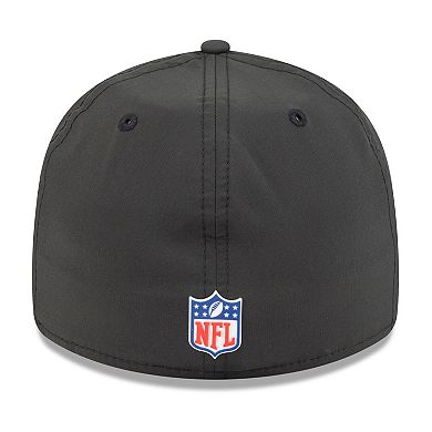 Men's New Era Black Baltimore Ravens 2025 Sideline Retro Crown 59FIFTY Fitted Hat
