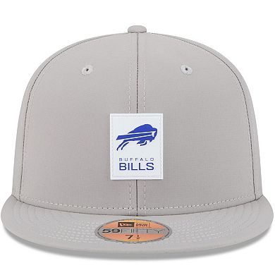 Men's New Era Gray Buffalo Bills 2025 Sideline 59FIFTY Fitted Hat