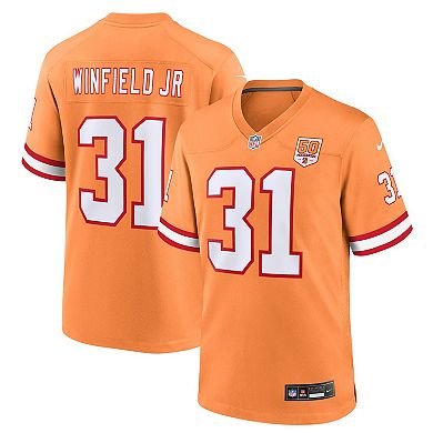 Men's Nike Antoine Winfield Jr. Creamsicle Tampa Bay Buccaneers 50th Season Game Jersey