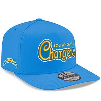 Men's New Era Powder Blue Los Angeles Chargers Charger Power A-Frame 9FIFTY Snapback Hat