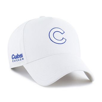 Men's '47 White Chicago Cubs Foundational Pinch Offside Adjustable Hat