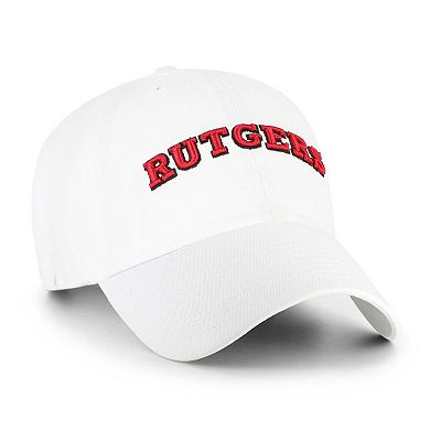 Men's '47 White Rutgers Scarlet Knights Clean Up Adjustable Hat
