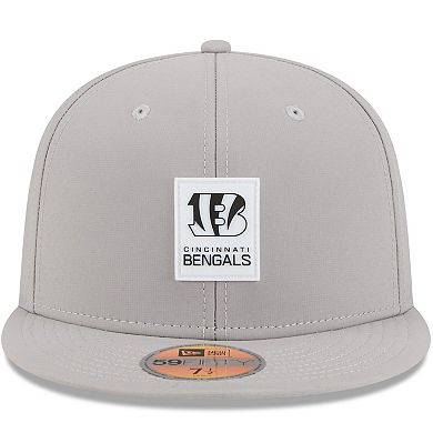 Men's New Era Gray Cincinnati Bengals 2025 Sideline 59FIFTY Fitted Hat