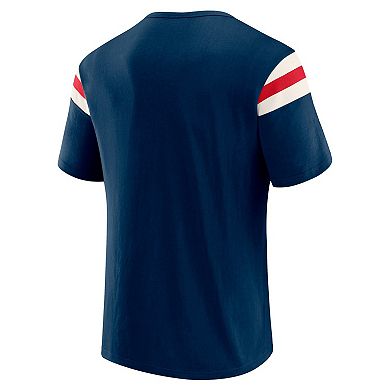 Men's Darius Rucker Collection by Fanatics Navy Minnesota Twins Distressed Sleeve Stripe T-Shirt
