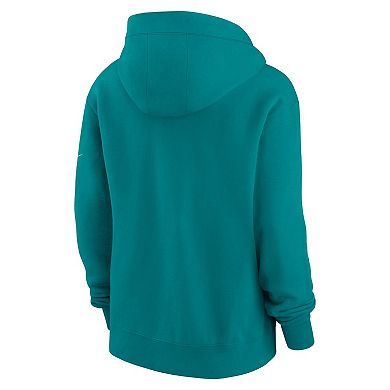 Women's Nike Aqua Miami Dolphins Phoenix Rewind Full-Zip Hoodie