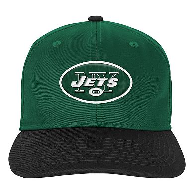 Youth Outerstuff Green New York Jets True Retro Adjustable Hat