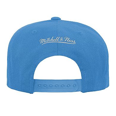 Youth Mitchell & Ness Light Blue Houston Oilers Gridiron Classics Ground Snapback Hat