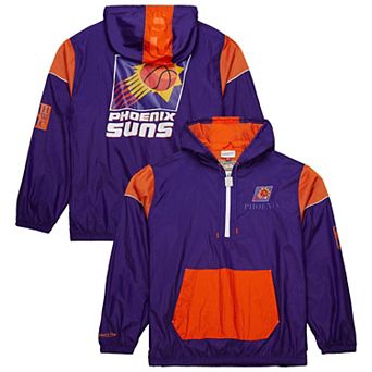 Unisex Mitchell & Ness Purple Phoenix Suns Hardwood Classics Team OG 3.0 Anorak Half-Zip Windbreaker Jacket