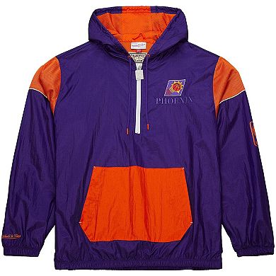 Unisex Mitchell & Ness Purple Phoenix Suns Hardwood Classics Team OG 3.0 Anorak Half-Zip Windbreaker Jacket