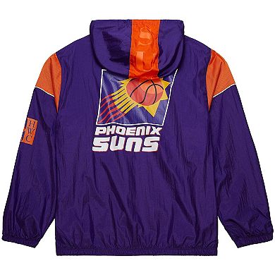 Unisex Mitchell & Ness Purple Phoenix Suns Hardwood Classics Team OG 3.0 Anorak Half-Zip Windbreaker Jacket