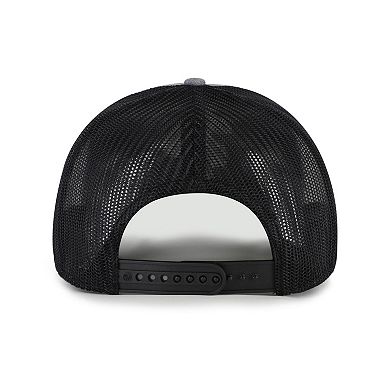 Men's '47 Heather Charcoal Kansas City Chiefs Carbon Rope Trucker Adjustable Hat