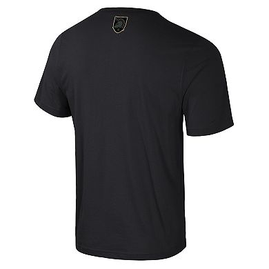 Men's Colosseum Black Army Black Knights Color Pop Active Blend T-Shirt