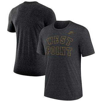 Men's Nike Heather Charcoal Army Black Knights West Point Classic Collection Tri-Blend T-Shirt