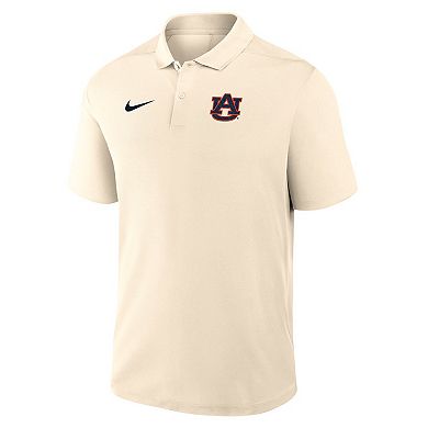 Men's Nike Tan Auburn Tigers Primary Logo Victory Polo