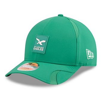Men's New Era Kelly Green Philadelphia Eagles 2025 Sideline Throwback M-Crown 9FORTY Adjustable Hat