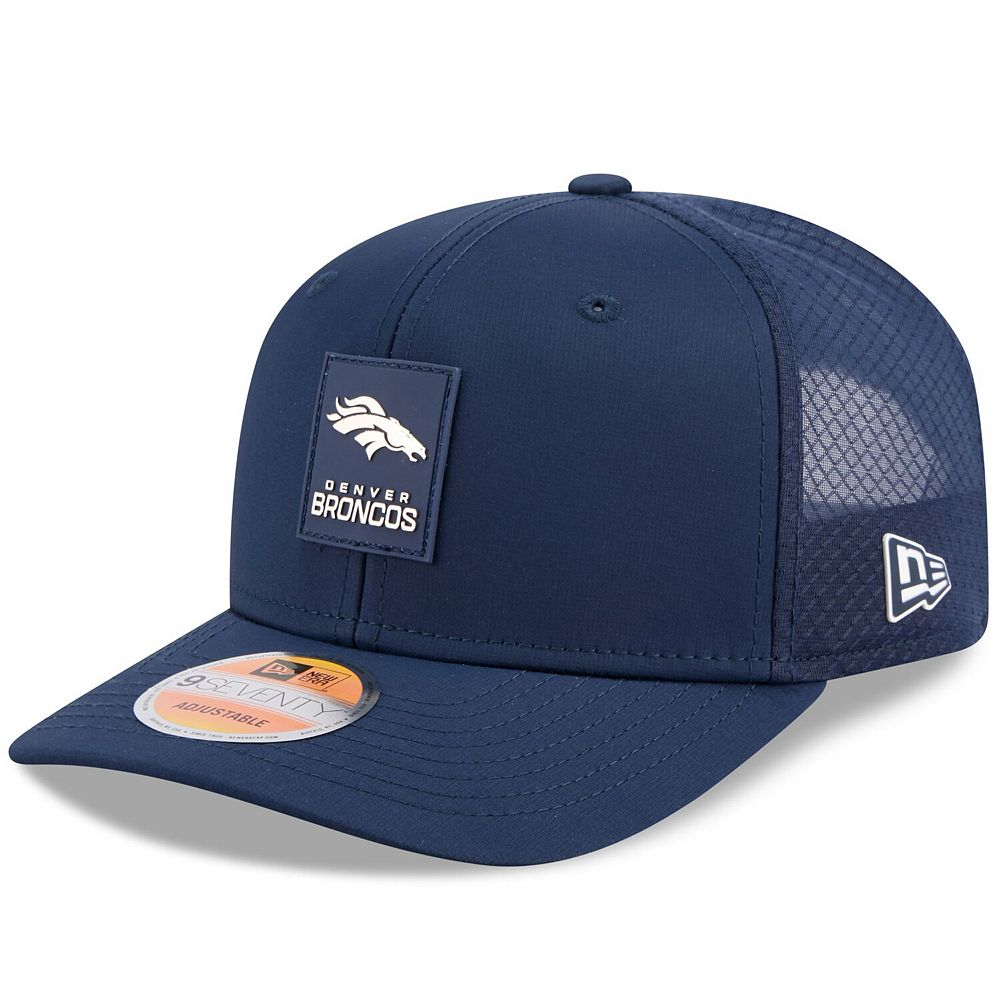 Men's New Era Navy Denver Broncos 2025 Sideline 9SEVENTY Trucker