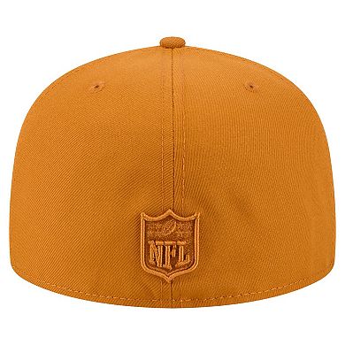 Men's New Era Brown Atlanta Falcons Color Pack A-Frame 59FIFTY Fitted Hat