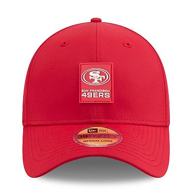 Men's New Era Scarlet San Francisco 49ers 2025 Sideline 39THIRTY Flex Hat