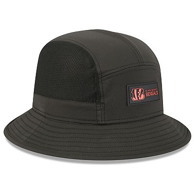Men's New Era Black Cincinnati Bengals 2025 Sideline Bucket Hat