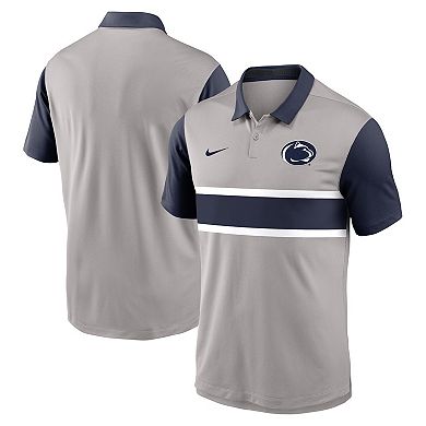 Men's Nike Gray/Navy Penn State Nittany Lions Vapor Performance Polo