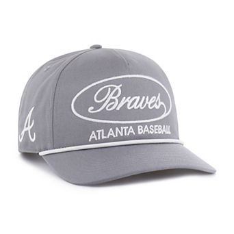 Men's '47 Gray Atlanta Braves Foundational Hitch Adjustable Hat