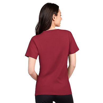 Women's G-III 4Her by Carl Banks Burgundy Washington Commanders Super-Slim Lightweight Winning Crew T-Shirt