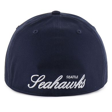 Men's '47 College Navy Seattle Seahawks Foundational Franchise Fitted Hat