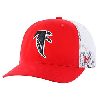 Men's '47 Red/White Atlanta Falcons Team Unstructured Trucker Adjustable Hat
