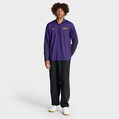 Men's Nike Purple LSU Tigers One Goal Performance Half-Zip Pullover