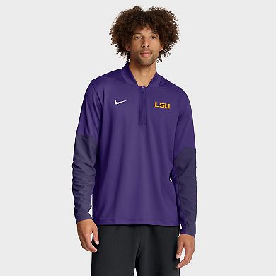 Men's Nike Purple LSU Tigers One Goal Performance Half-Zip Pullover