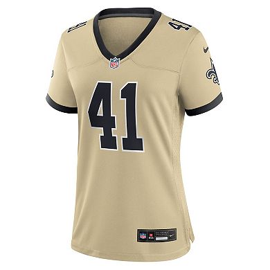 Women's Nike Alvin Kamara Gold New Orleans Saints Gameday Golds Alternate Game Player Jersey