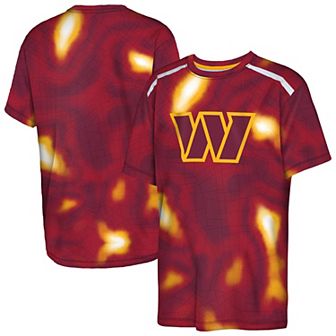 Youth Outerstuff Burgundy Washington Commanders End Zone Dri-Tek T-Shirt