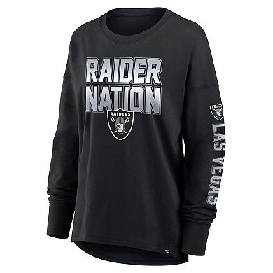 Women's Fanatics Black Las Vegas Raiders Hometown Legacy Long Sleeve T-Shirt