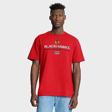 Men's Fanatics Red Chicago Blackhawks Centennial Celebration T-Shirt