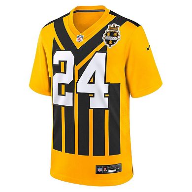 Men's Nike Joey Porter Jr. Gold Pittsburgh Steelers Alternate 1933 Throwback Game Jersey